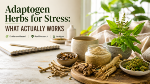 Adaptogenic herbs commonly used to support stress management and relaxation.